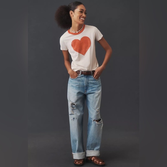 Anthropologie Letluv Heart Ringer Tee - Picture 3 of 11
